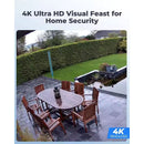 4CH POE Home Night Vision Security Camera System 5