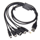 5-in-1 USB Charging Cable for Nintendo 3DS DS Lite DSi Wii
