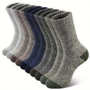 5 Pair Merino Wool Socks for Men Thick 1