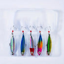 5 x 20 gram Lures with Tackle Box for Trout Salmon Kahawai 3