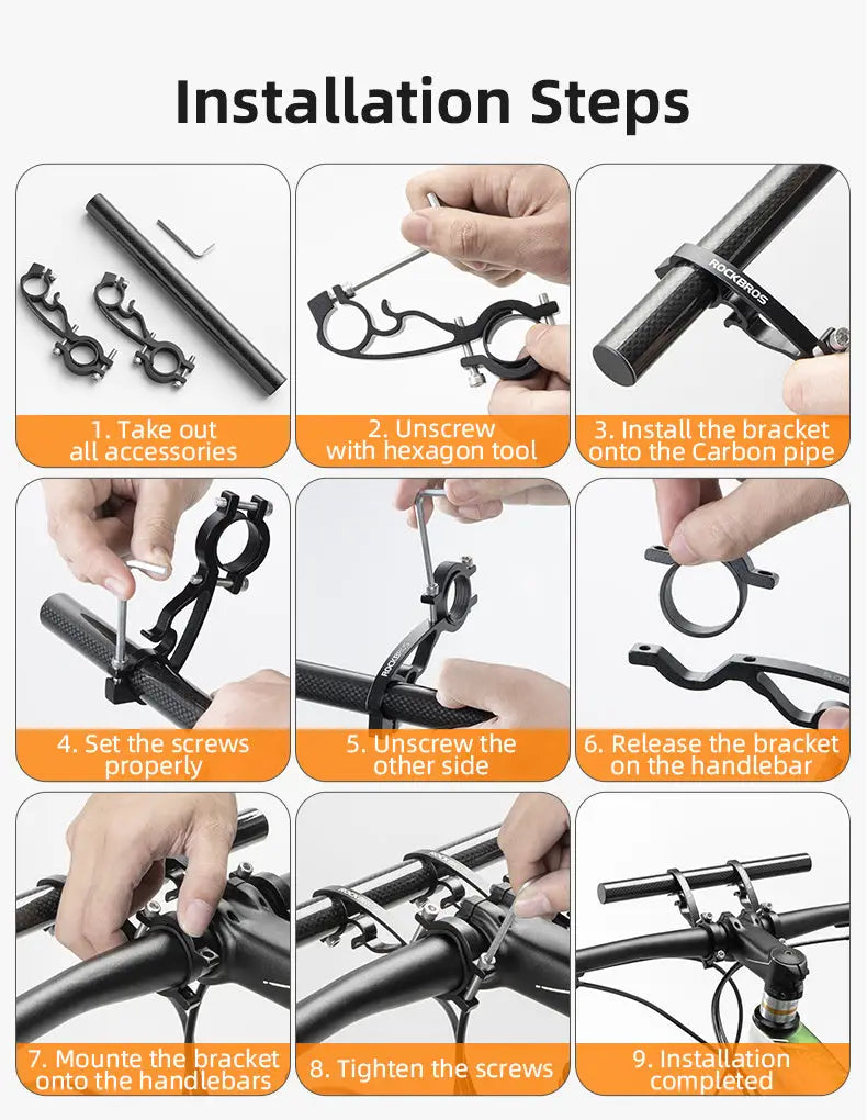 Bike Handlebar Extender Extension Bicycle Multfunctional