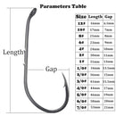 50pcs Double-backed 5/0 High Carbon Fishing Hooks 11