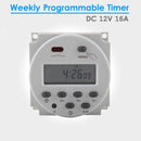 12V 16A LCD Day Programmable Timer Time Relay Switch 24 Hour 7 Mini Dc