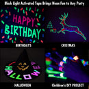 6 Colors Neon Cloth Tape Glow in Dark UV Light / Blacklight