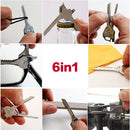 6 in 1 Multi Function Stainless Steel Utility Key Tool