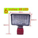 6 Inch LED Work Light for Milwaukee M18 Battery 2