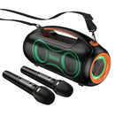 600W Bluetooth Party Speaker with 2 Wireless Microphones 9