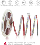 2835 24V 10M LED Strip Light Warm White 1200LED