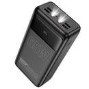 65W PD + QC Power Bank with LED % Display & Torch Light
