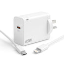 65W USB-C Fast Charger – Super Speed PD Charger with Cable