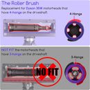 Brush Roller Brushbar Replacement For Dyson V6 V7 (4 Prong, No Screw)