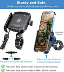 Motorcycle Motorbike Phone Mount Charger USB QC 3.0 36W Fast Charging Port