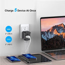International Travel Adapter Charger Universal Plug For EU UK AU US with USB USB-C Ports
