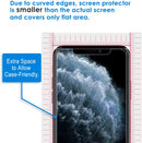 2pcs iPhone XS MAX, iPhone 11 PRO MAX Tempered Glass Screen Protector