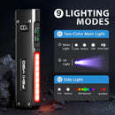 Flashlight 1800 Lumens with UV & RGB Signal Light