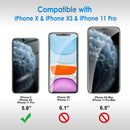 2pcs iPhone X/XS/11 Pro 5.8inch Tempered Glass Screen Protector