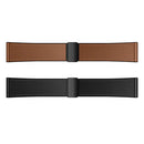 Universal Leather Watch Strap with Magnetic Buckle