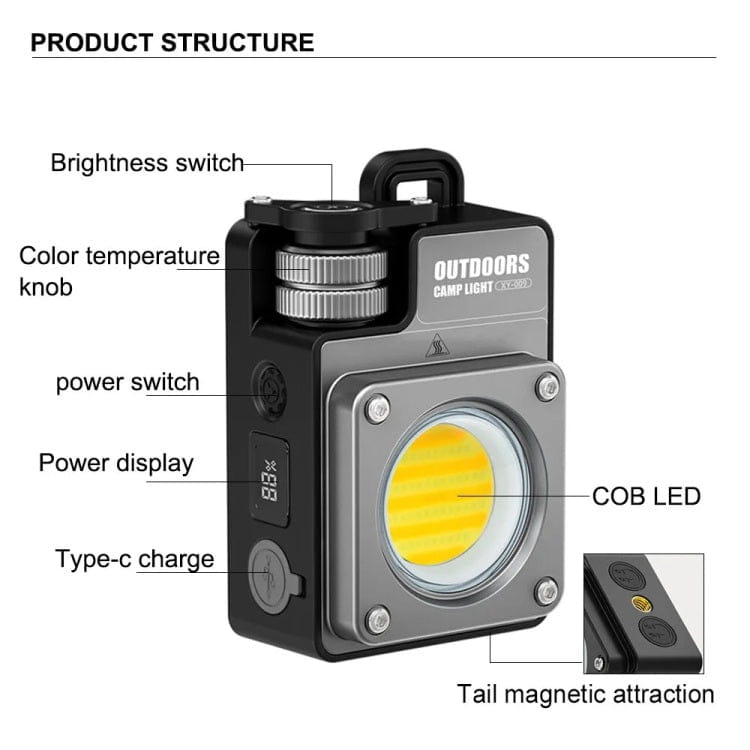 Multi-Functional Camping Light COB 3500 Lm Portable