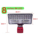 8 Inch LED Work Light Fits Milwaukee 18V Battery 2