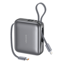 Mini Power Bank Built-in Type-C & Lightning Cable Digital Display