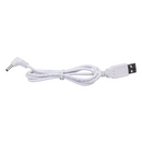 Barrel Jack Power Cable (Elbow) - 3.5mm x 1.35mm charger (White) 1m - 5V DC