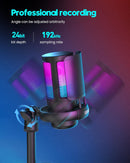 Gaming Microphone, USB PC Mic for Podcasts Videos, Streaming