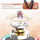 Bluetooth Singing Speaker Karaoke Player with 2 Wireless Microphones