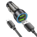 Hoco Car Charger 2xUSB Port Car Charger 36W