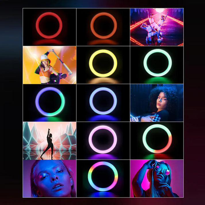1.9m Ring Light Selfie Stick P100RGB