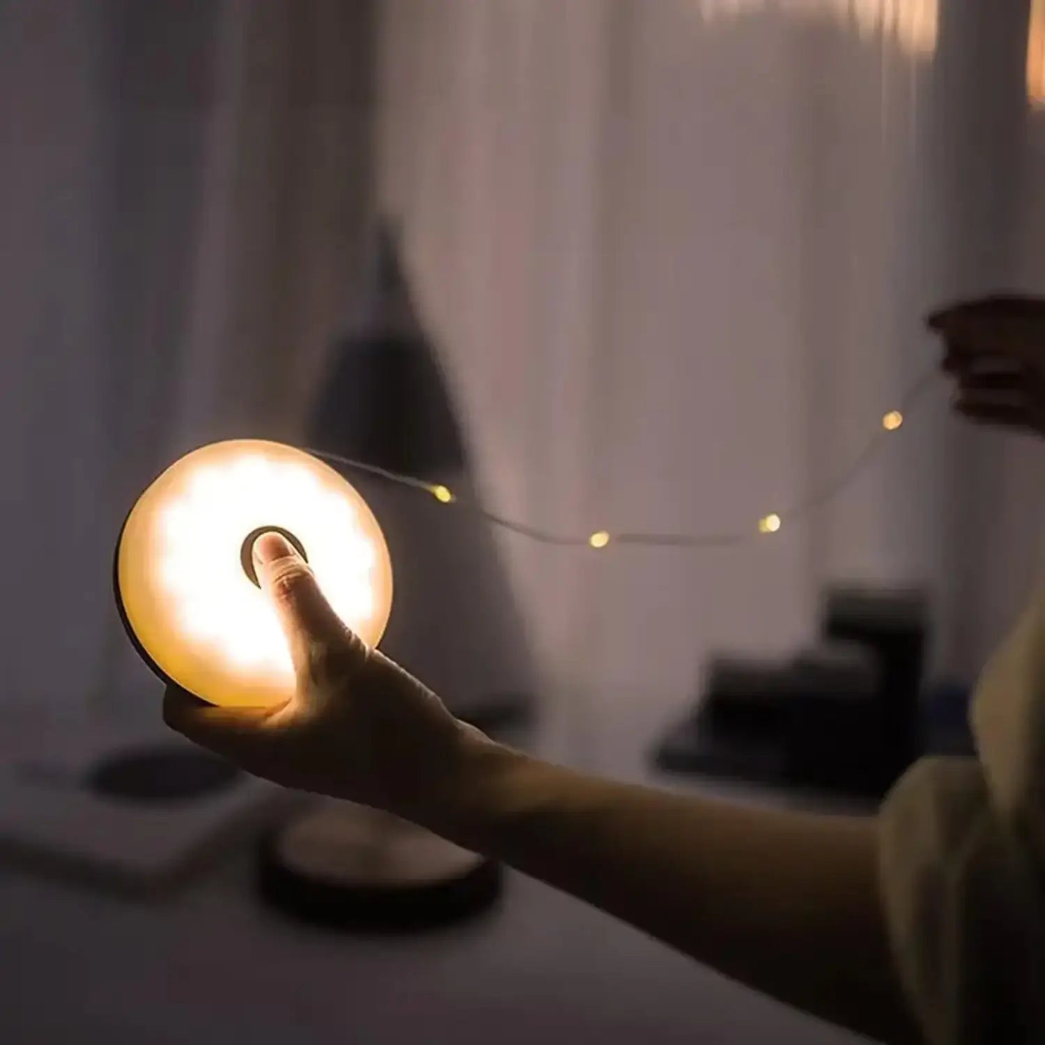Rechargeable 10m LED String Lights for Camping Patio & Home