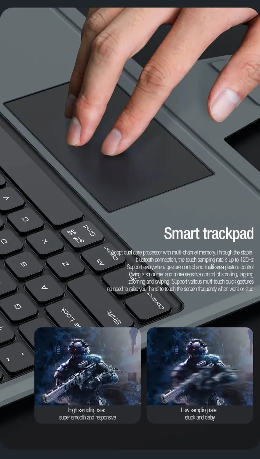 iPad Pro 12.9 / Air 13 Bluetooth keyboard with Bumper