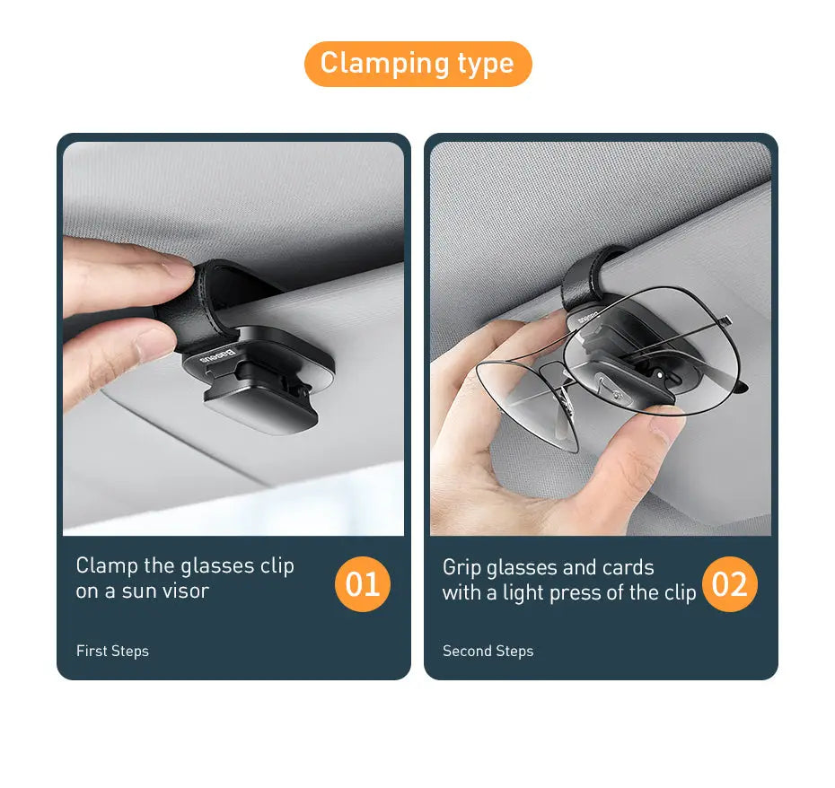 Car Vehicle Sunglasses Glasses Holder earwear clamping