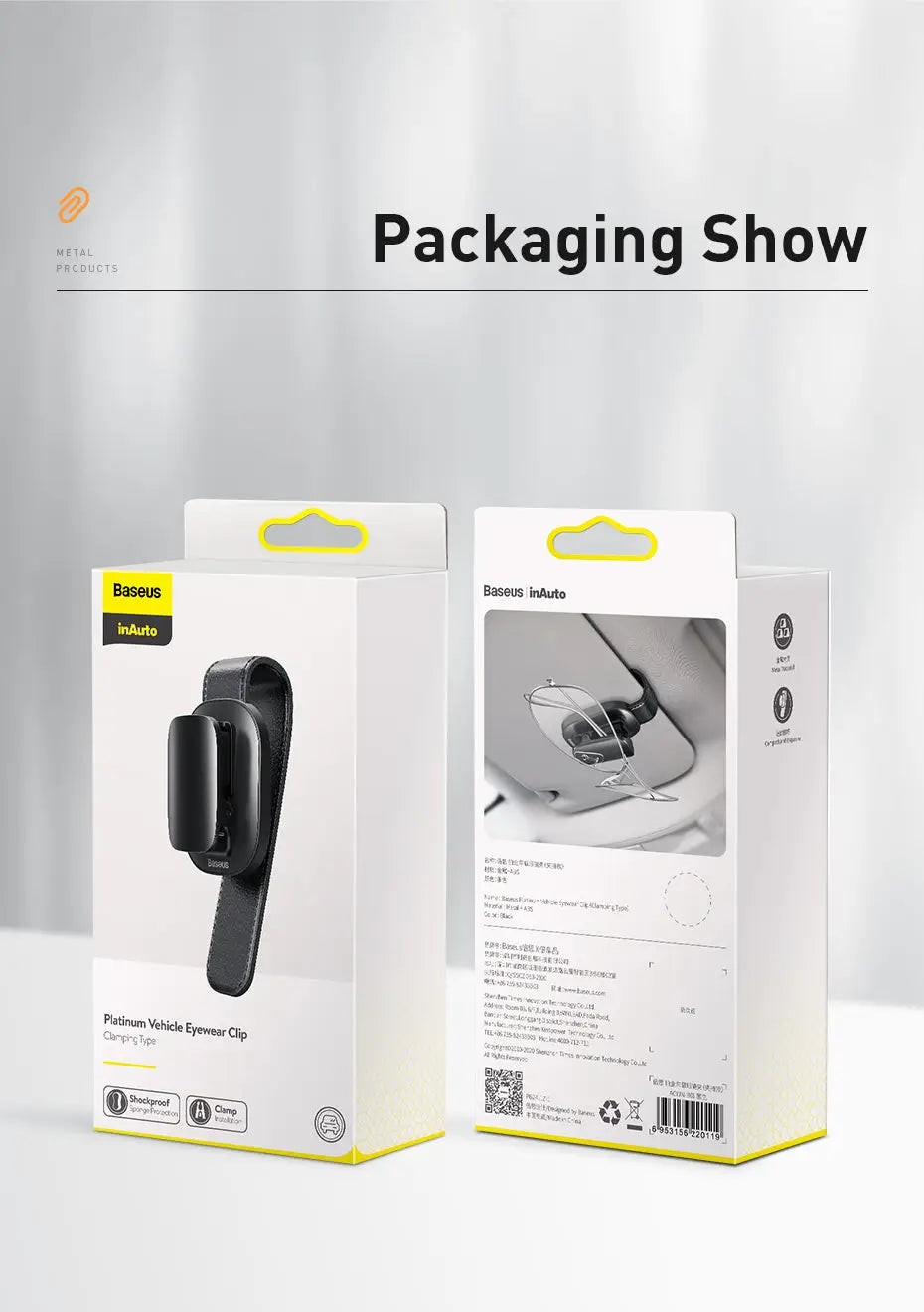 Car Vehicle Sunglasses Glasses Holder earwear clamping