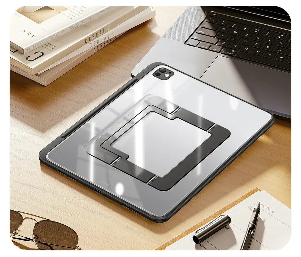 iPad Pro 13 2024/2025 Back Stand Case with Pencil Holder
