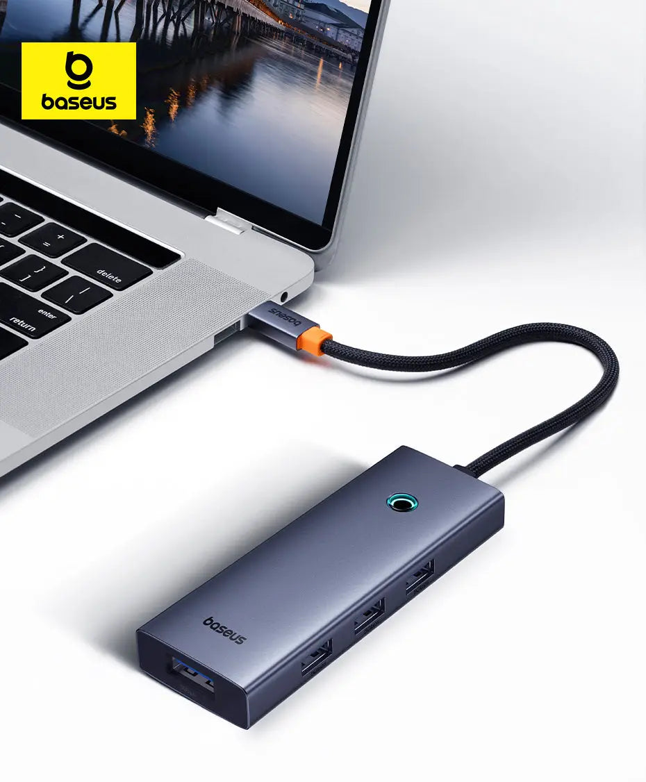 Baseus Type-C to USB 3.0 x 4 + PD 100W 5-Port HUB Adapter