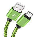 Charger Cable for Samsung Phones & Tablets (Green), Type B (Micro USB) - 1m
