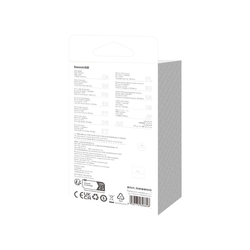 Baseus CoolPlay Series Fast Charging Cable Type-C to Type-C 100W 1m Black