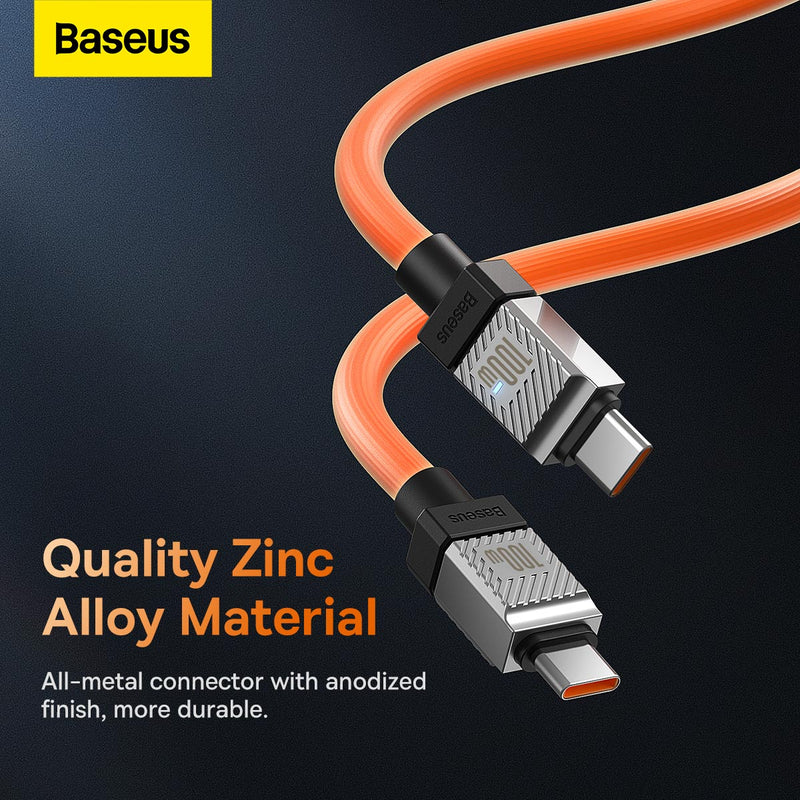 Baseus CoolPlay Series Fast Charging Cable Type-C to Type-C 100W 1m Orange