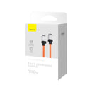 Baseus CoolPlay Series Fast Charging Cable Type-C to Type-C 100W 1m Orange