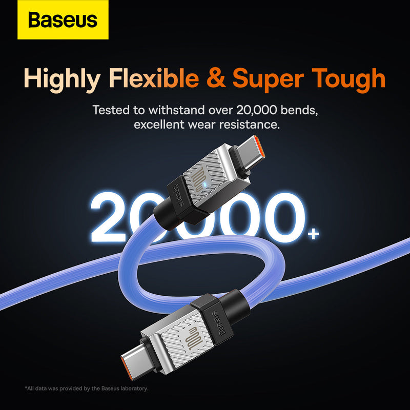 Baseus CoolPlay Series Fast Charging Cable Type-C to Type-C 100W 2m Blue