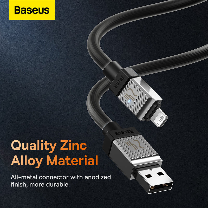 Baseus CoolPlay Series Fast Charging USB-A to iPhone Cable 2.4A 1m Black