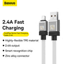 Baseus CoolPlay Series Fast Charging USB-A to iPhone Cable 2.4A 1m White