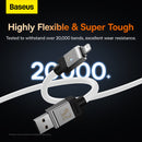Baseus CoolPlay Series Fast Charging USB-A to iPhone Cable 2.4A 1m White