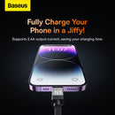 Baseus CoolPlay Series Fast Charging USB-A to iPhone Cable 2.4A 2m Black