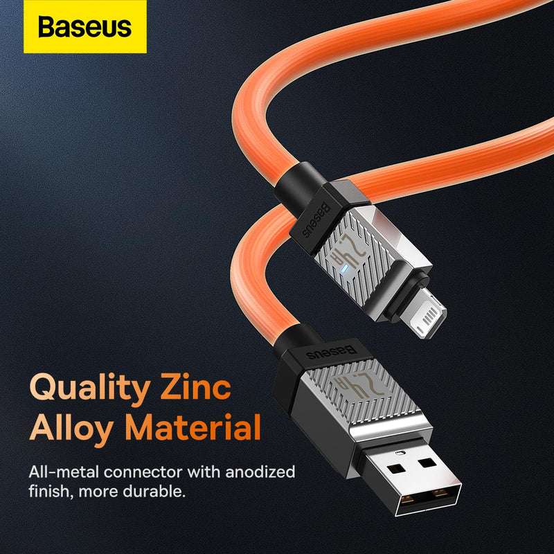 Baseus CoolPlay Series Fast Charging USB-A to iPhone Cable 2.4A 2m Orange