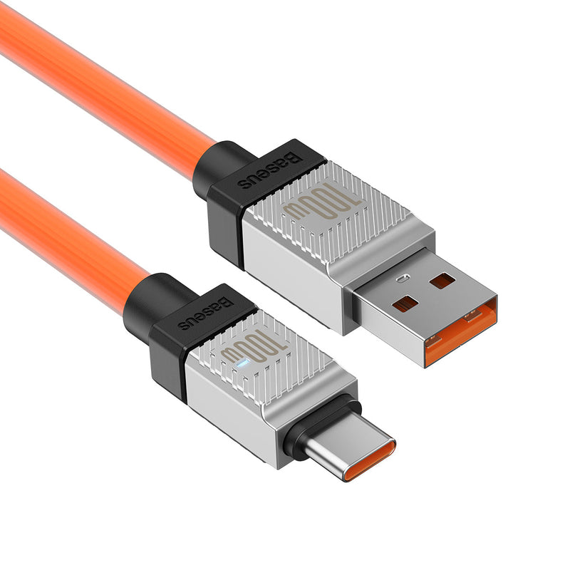 Baseus CoolPlay Series Fast Charging USB Type-A to Type-C Cable 100W 1m Orange