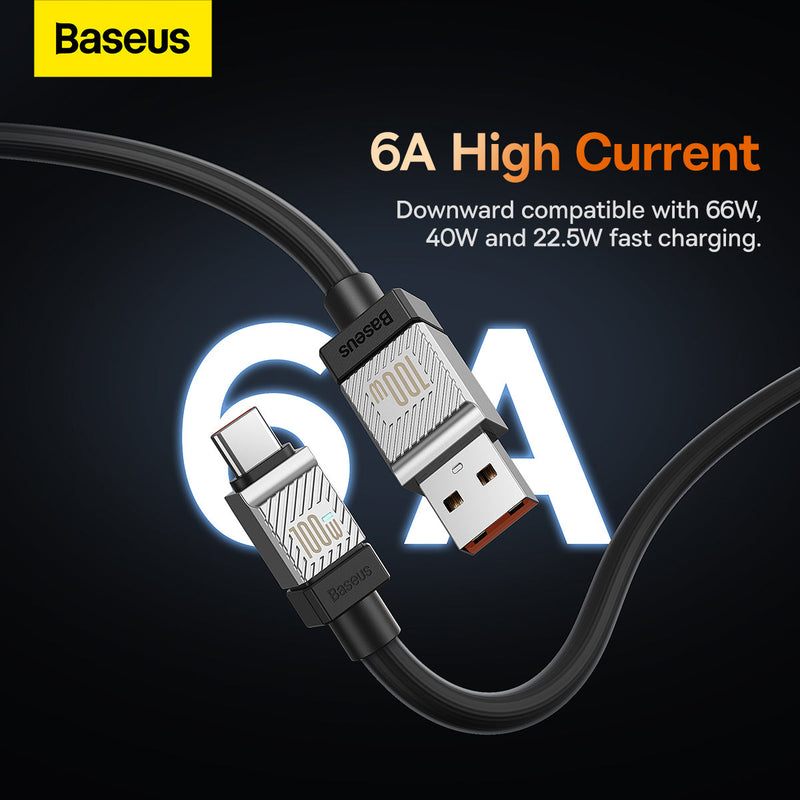 Baseus CoolPlay Series Fast Charging USB Type-A to Type-C Cable 2m 100W Black