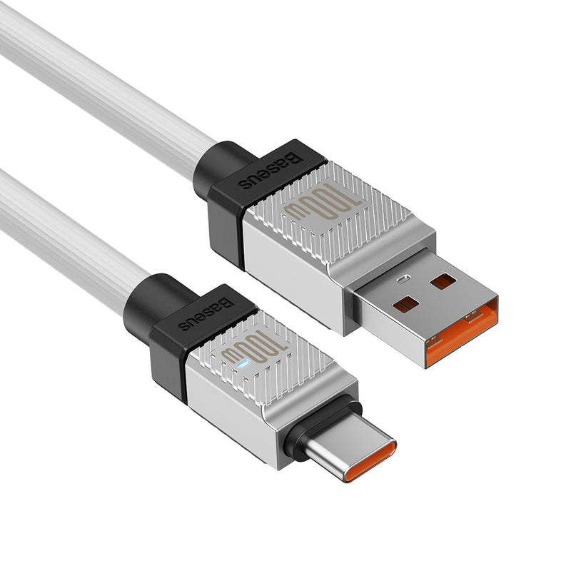 Baseus CoolPlay Series Fast Charging USB Type-A to Type-C Cable 2m 100W White