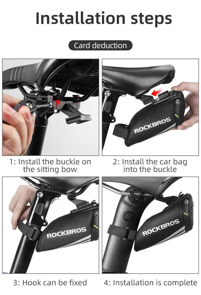 Bicycle Saddle Under Seat Seatpost Tiny Small Bag for MTB