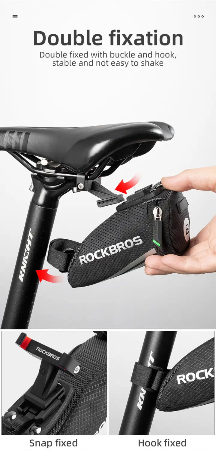 Bicycle Saddle Under Seat Seatpost Tiny Small Bag for MTB